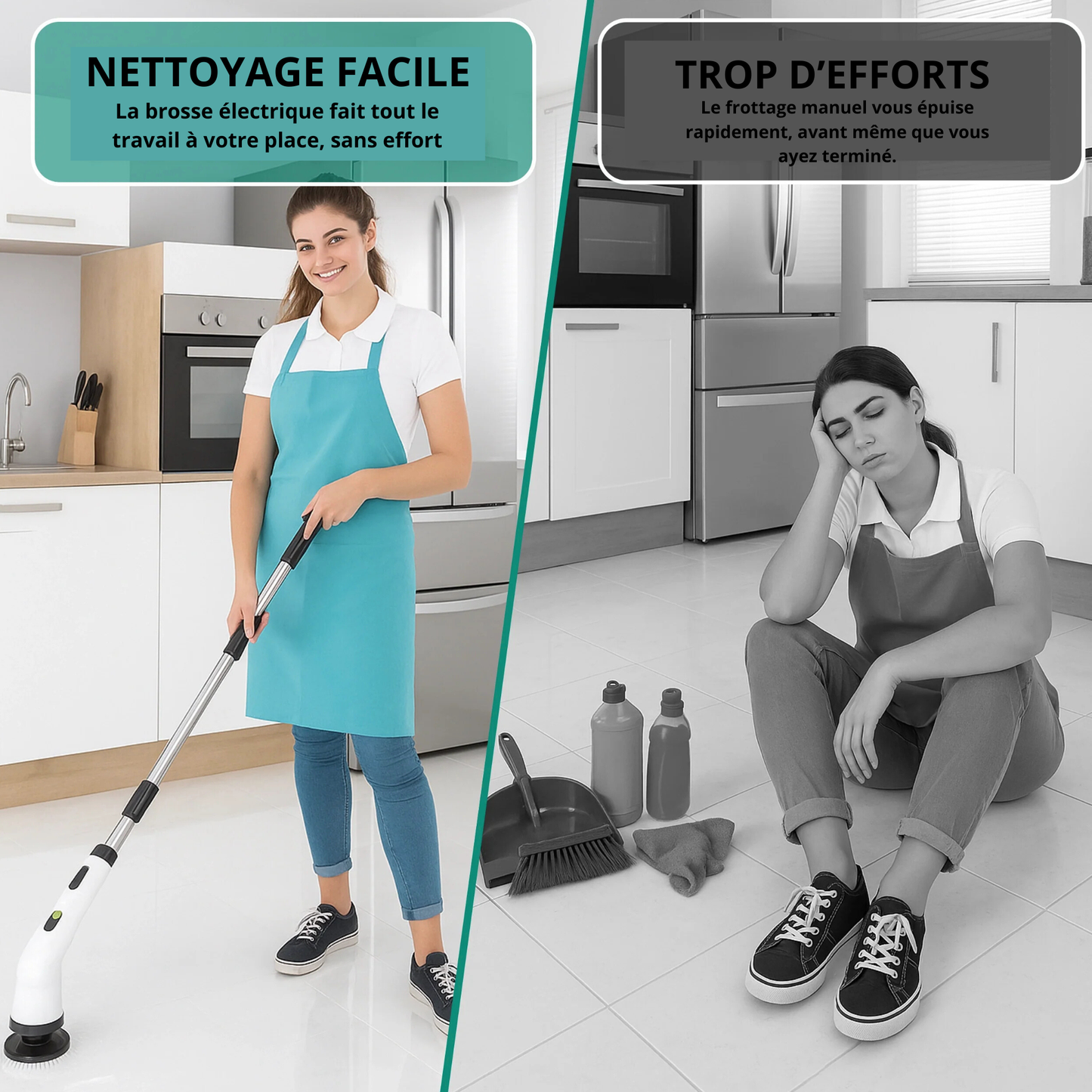 NOVA CleanBrush™ – Brosse Électrique de Nettoyage 9-en-1